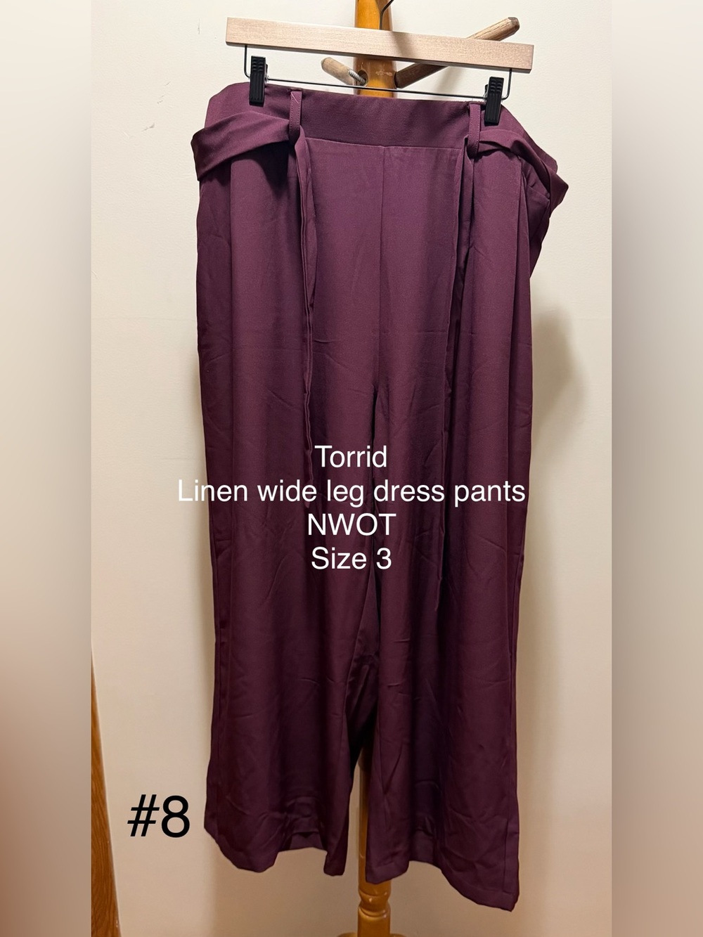 Torrid wide leg linen pants